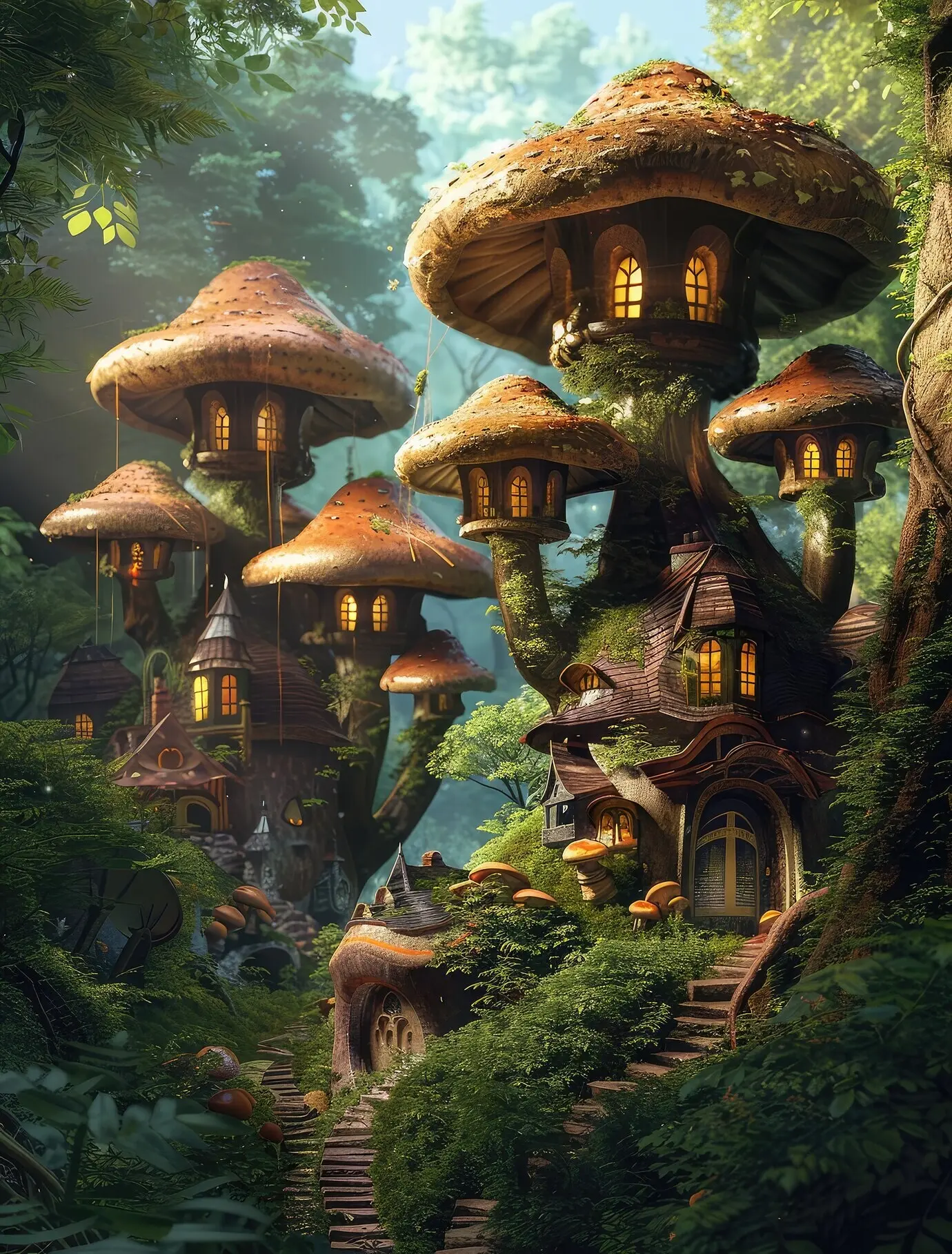 Fantasy-Pilzlandschaft