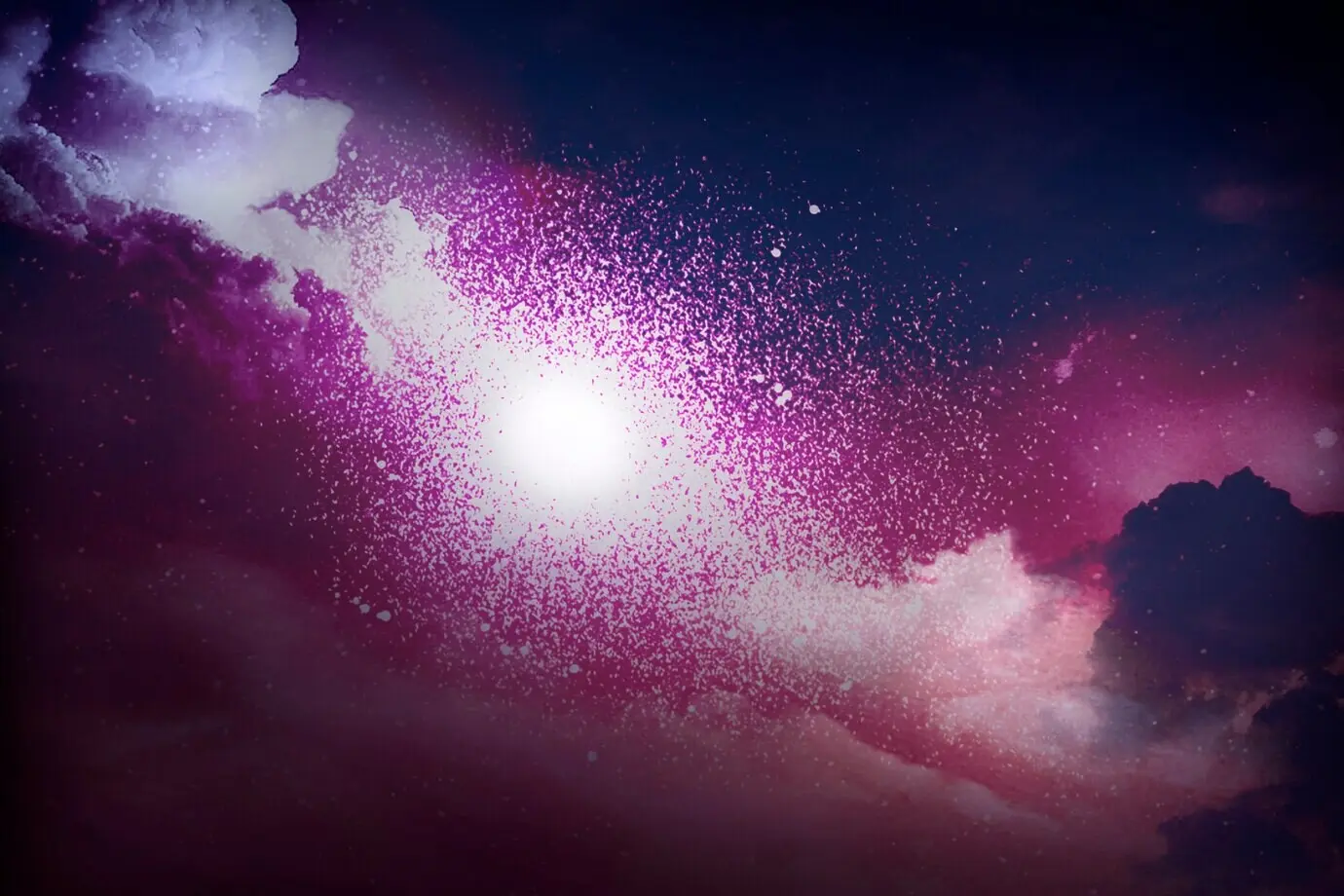 Farbenfrohes, abstraktes, texturiertes Universum